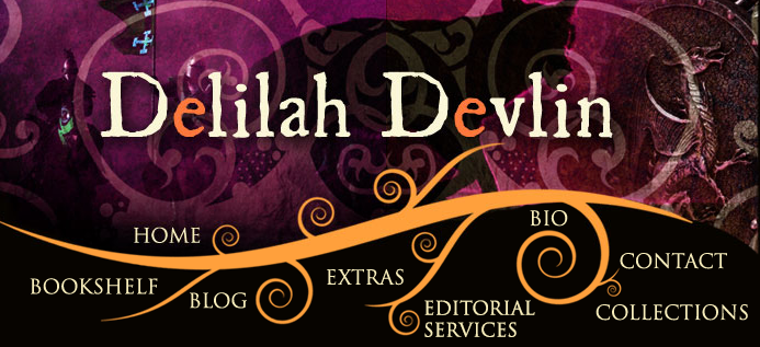 Stylized letters spelling out the name Delilah Devlin