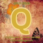 Stylized English letter Q for the A to Z Blog Challenge